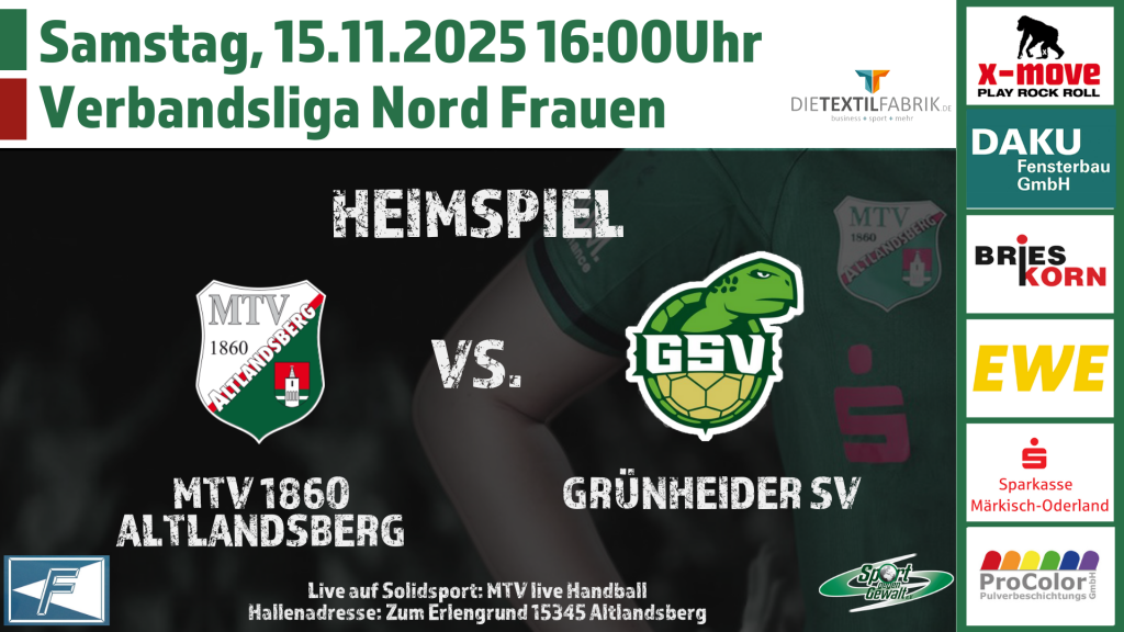 MTV 1860 Altlandsberg gegen Grünheider SV